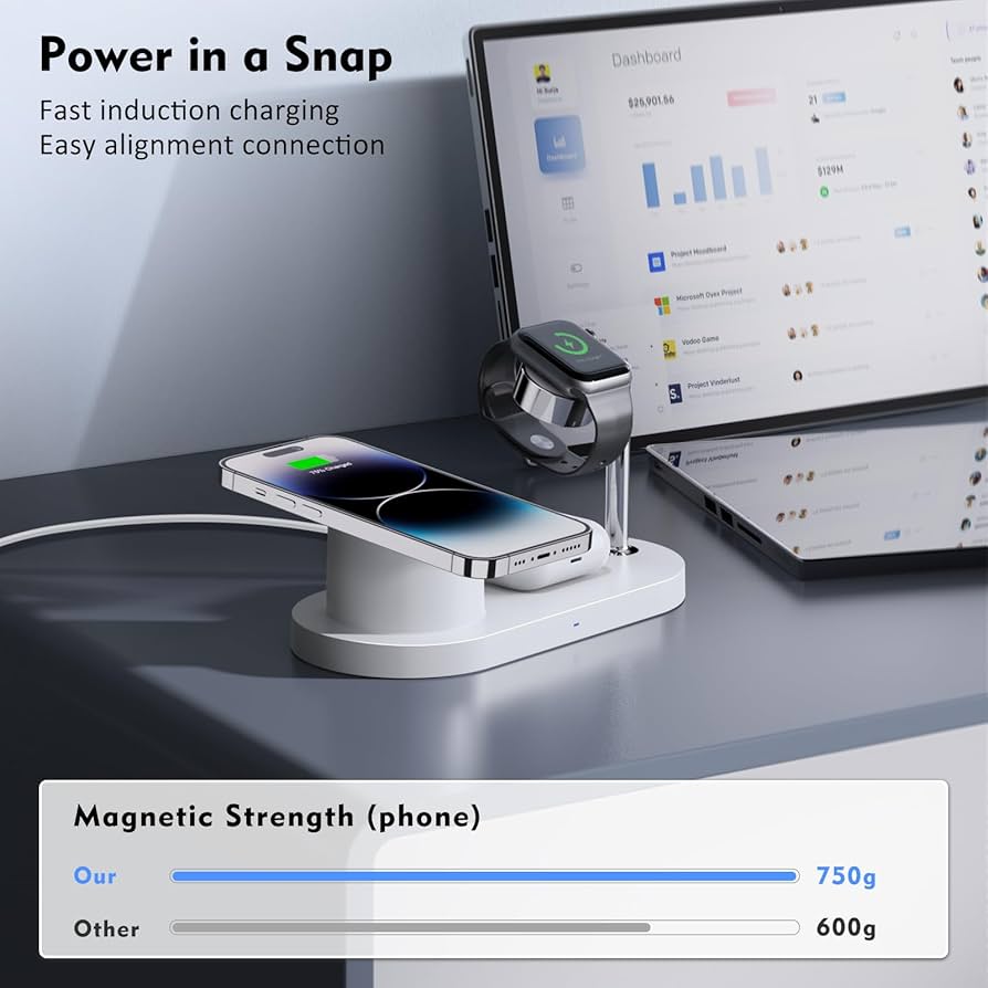 Amazon.com: Magnetic Wireless Charger for iPhone: 3 in 1